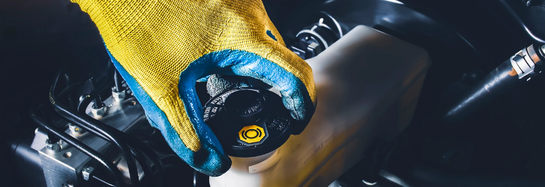 Brake Fluid Replacement in George's Foreign Car Service